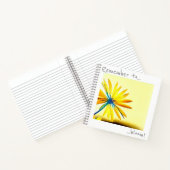 Denken Sie daran, Sonnengelbe Blume-Notebook zu bl Notizblock (Innenseite)