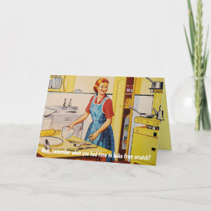 "... denken Sie daran, wann Sie Zeit zum Kochen ha Karte