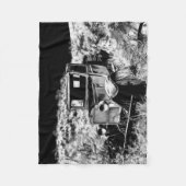 Denken Sie daran, wann - Vintager LKW Fleecedecke (Vorderseite)