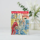 Denken Sie daran, wann wir einkaufen können Postkarte (Stehend Vorderseite)