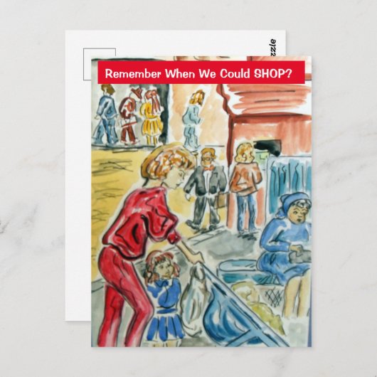 Denken Sie daran, wann wir einkaufen können Postkarte (Vorne/Hinten)