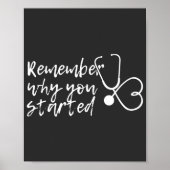 Denken Sie daran, warum Sie angefangen haben Poster (Vorne)