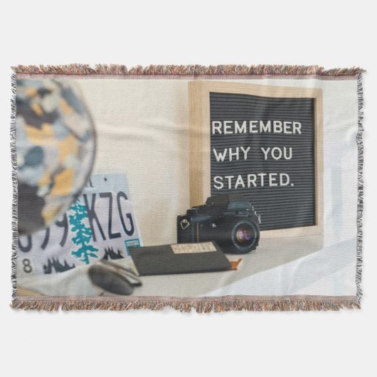 Denken Sie daran, warum Sie Motivation Spaß begonn Decke (Vorderseite)