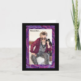 Denken Sie daran, was sich abspielt Karte