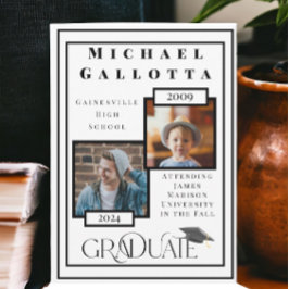 Denken Sie daran, wenn 2 Foto Graduate Fakten Ankü Einladung