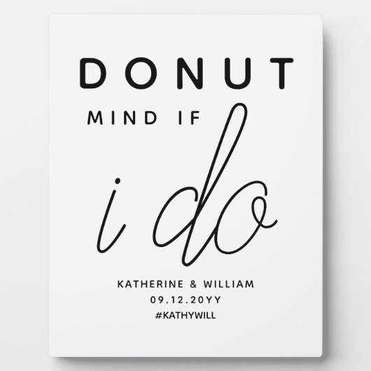 Denken Sie daran, wenn ich einfache Gastgeschenk H Fotoplatte (Vorderseite)