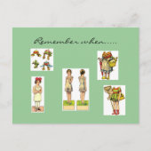 Denken Sie daran, wenn Vintage Postkarten (Vorderseite)