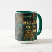 Denken Sie daran, wer Sie sind-15 oz Tasse (VorderseiteRechts)