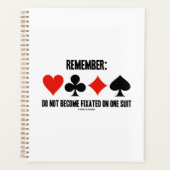 Denken Sie daran: Werden Sie nicht auf einem Anzug Planer (Vorderseite)