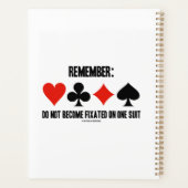 Denken Sie daran: Werden Sie nicht auf einem Anzug Planer (Rückseite)