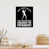 Denken Sie darüber nach, das Patriarchat zu zersch Poster (Küche)