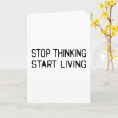 Denken Sie darüber nach Leben Karte (Gelbe Blume)