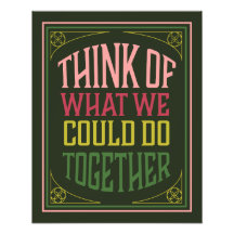 Denken Sie darüber nach, was wir gemeinsam tun kön