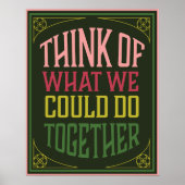 Denken Sie darüber nach, was wir gemeinsam tun kön Poster (Vorne)