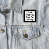 Denken Sie, dass Sie möglicherweise einen falschen Button (Beispiel)