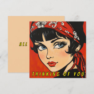 Denken Sie die ganze Zeit an Sie Feiertagskarte
