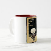 Denken Sie… Die Keks-Fass-Tasse Zweifarbige Tasse (Vorderseite Links)