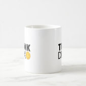 Denken Sie Dink (Pickleball) Kaffeetasse (Mittel)