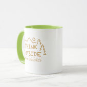 Denken Sie draußen, kein erforderter Kasten Tasse (Vorderseite Links)