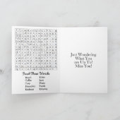 Denken Sie einfach über Sie nach | Freundschaftska Karte (Innenseite)