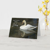 Denken Sie einfach über Sie nach Karte (Gelbe Blume)