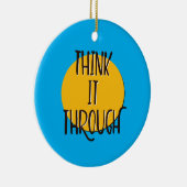 Denken Sie es durch Erholung Slogan Keramik Ornament (Rechts)