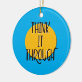 Denken Sie es durch Erholung Slogan Keramik Ornament (Links)