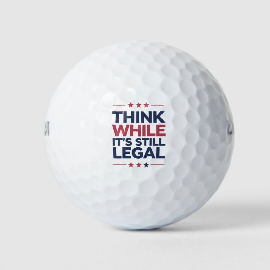 Denken Sie, es ist ein immer noch legales republik Golfball (Vorderseite)