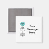 Denken Sie es sich Magnet (Vorderseite/Rückseite)