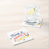 Denken Sie es, Woll es, Get it - Motivierend Kunst Rechteckiger Pappuntersetzer (Vor Ort)