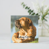 Denken Sie Feiertagskarte (Stehend Vorderseite)