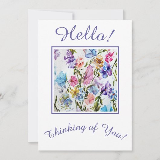 Denken Sie Feiertagskarte (Vorderseite)