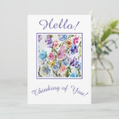 Denken Sie Feiertagskarte (Stehend Vorderseite)