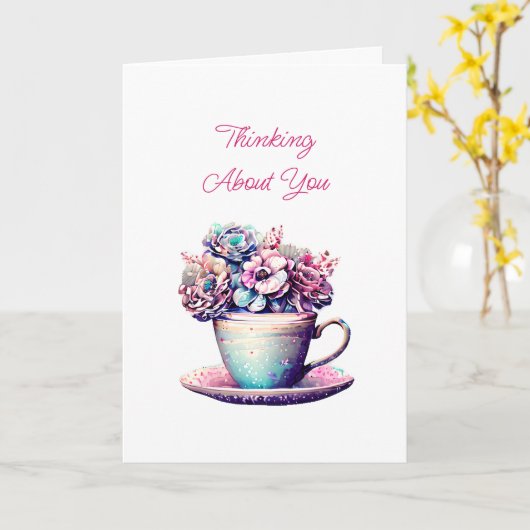 Denken Sie | Freundschaft Karte (Gelbe Blume)