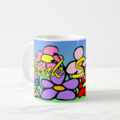 Denken Sie Frühling! Tasse (Vorderseite Links)