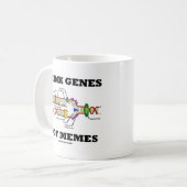 Denken Sie Gene nicht Memes (DNS-Reproduktion) Kaffeetasse (Vorderseite Links)