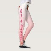 Denken Sie global handeln lokal Red Hummingbird Leggings (Rechts)