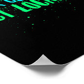 Denken Sie global handeln lokal und ökologisch Poster (Ecke)