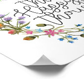 Denken Sie glückliche Gedanken, inspirierendes Zit Poster (Ecke)