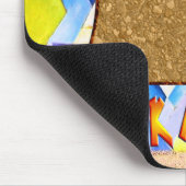 Denken Sie glückliches Mousepad (Ecke)