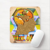Denken Sie glückliches Mousepad (Mit Mouse)