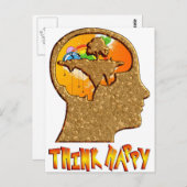 Denken Sie glückliches Postkarte (Vorne/Hinten)