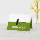 Denken Sie Golf, Pro Golf Karte (Gelbe Blume)