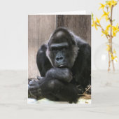 DENKEN SIE GORILLA GREETING CARDS KARTE (Gelbe Blume)