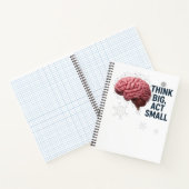 Denken Sie groß, handeln Sie klein Notizblock (Innenseite)