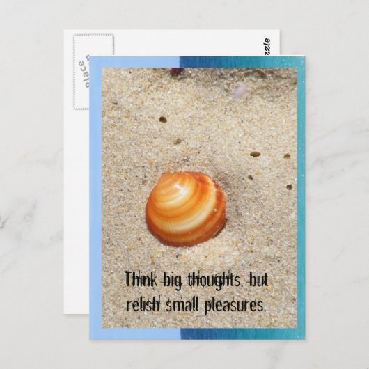 Denken Sie große Gedanken, aber reli... Postkarte (Vorne/Hinten)