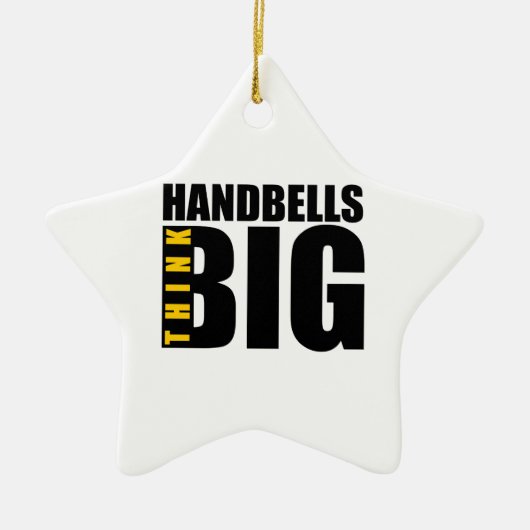 DENKEN SIE GROSSE HANDBELLS MUSIK DESIGNS KERAMIK ORNAMENT (Vorne)
