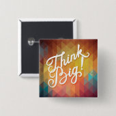 Denken Sie großes Button (Vorne & Hinten)