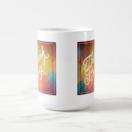 Denken Sie großes Kaffeetasse (Mittel)