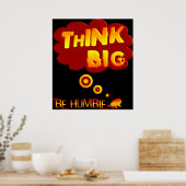 Denken Sie großes Poster (Küche)